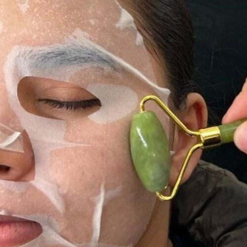 Sheet Mask & Jade Roller